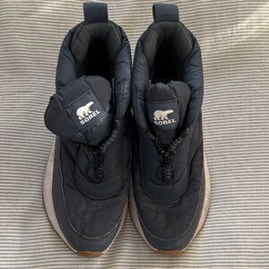 Sorel Charcoal Quilted Slip-On Boots